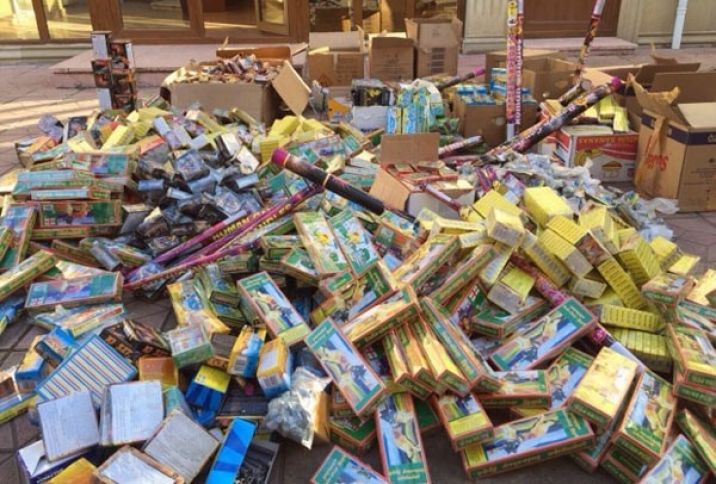 Polis “Sədərək”dəki partlayıcıları müsadirə etdi