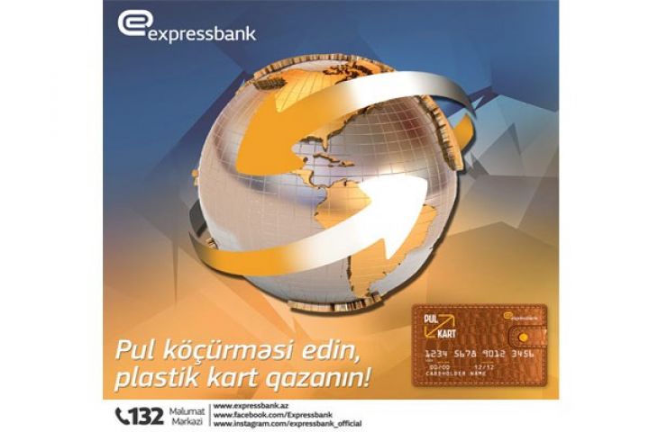 Pul köçürməsi edin, plastik kart qazanın