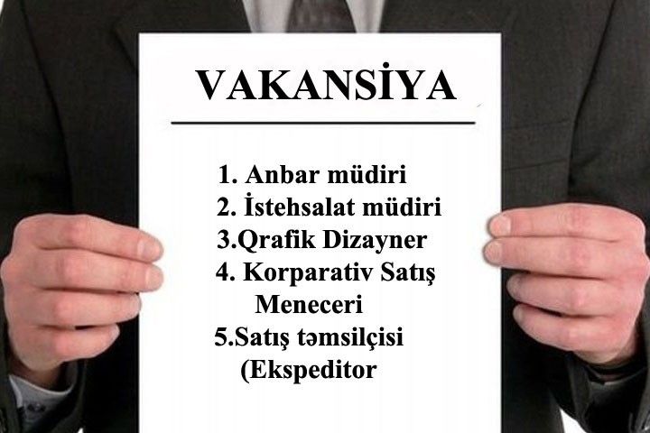 Şirkətlər qrupu işçilər axtarır