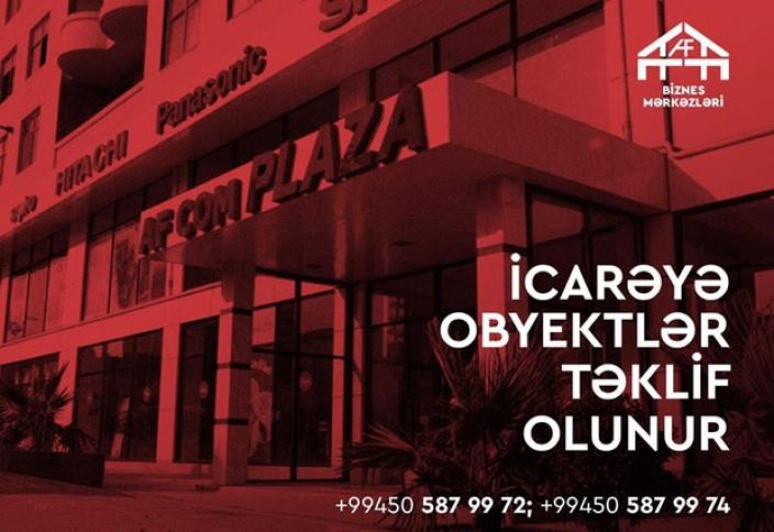 Şəhərin mərkəzində icarə obyekt sahələri!