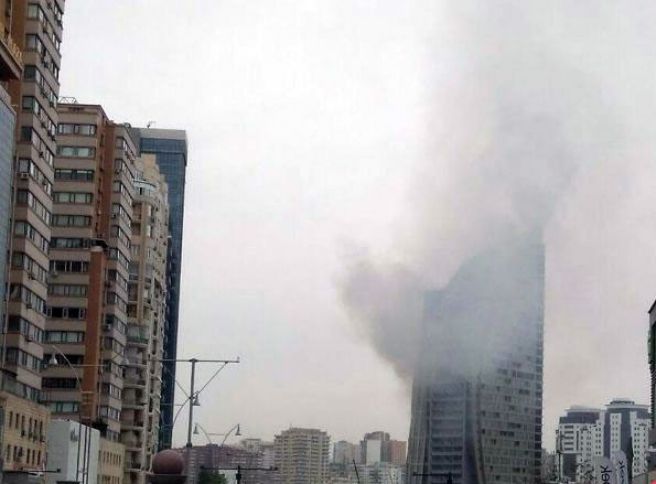 Bakıda “Tramp Tower” adını daşımış binada yanğın!
