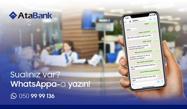 AtaBank-dan yeni kommunikasiya kanalı