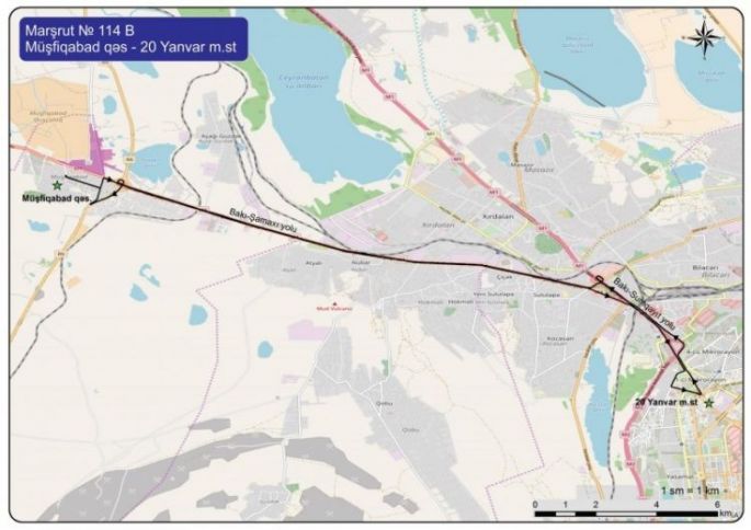114 nömrəli marşrut biznesi 2 yerə bölündü