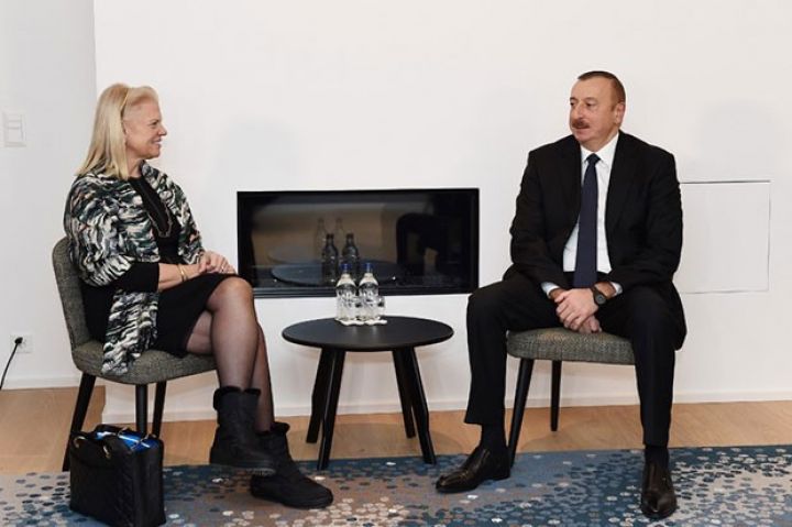 Azərbaycan Prezidenti “IBM”in icraçı direktoru ilə görüşüb - YENİLƏNİB