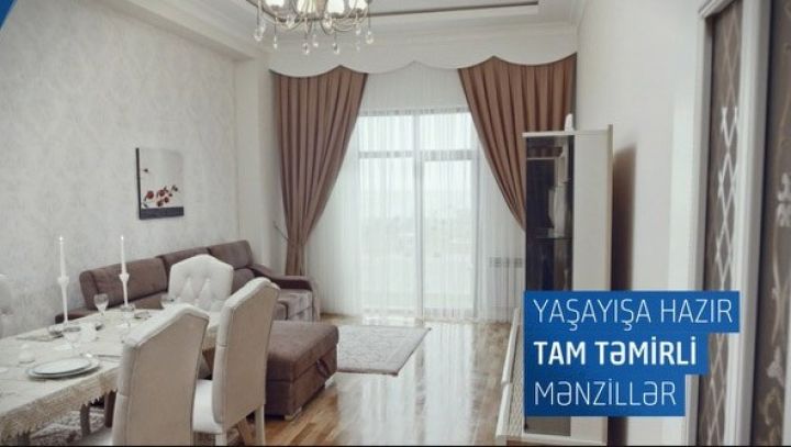 Aylıq 275 manat ödənişlə hazır 2 otaqlı təmirli mənzil satışına başlandı