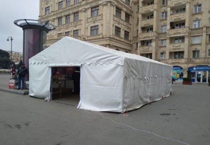 Bakıda çadır yarmarkalar quruldu  