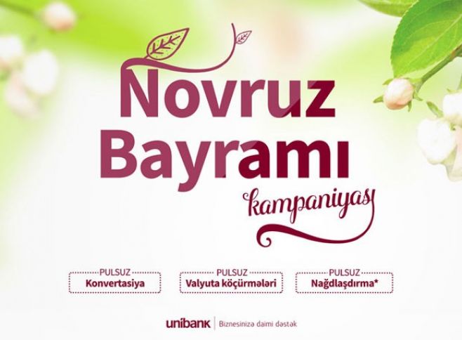 Unibankdan biznesə bayram hədiyyəsi: hesab aç, bank əməliyyatlarını pulsuz et!