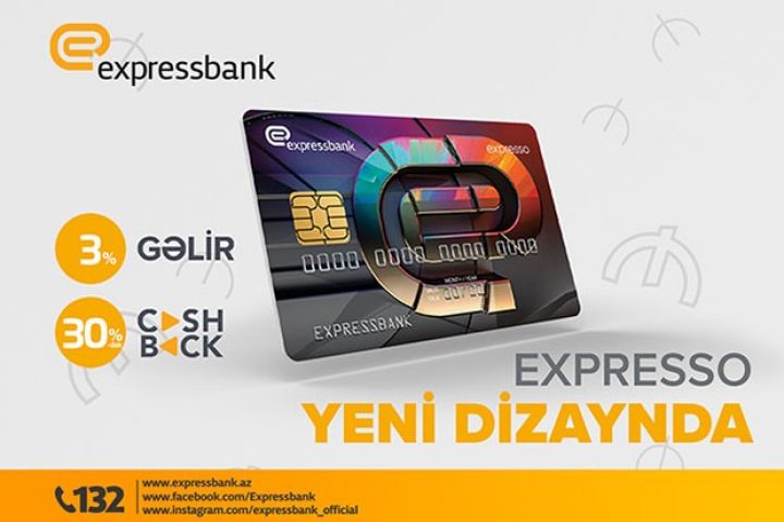 Məşhur "Expresso" kartı yenilənmiş dizaynda!