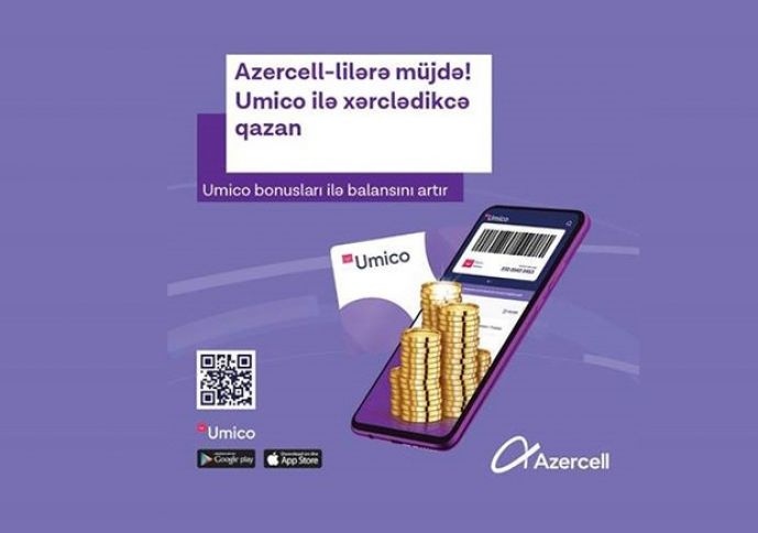 Umico ilə alış-veriş edərək Azercell nömrənizin balansını artırın!  