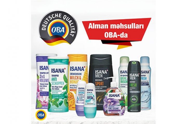 OBA marketlərdə alman məhsullarının satışına başlandı - DAHA UCUZ QİYMƏT 