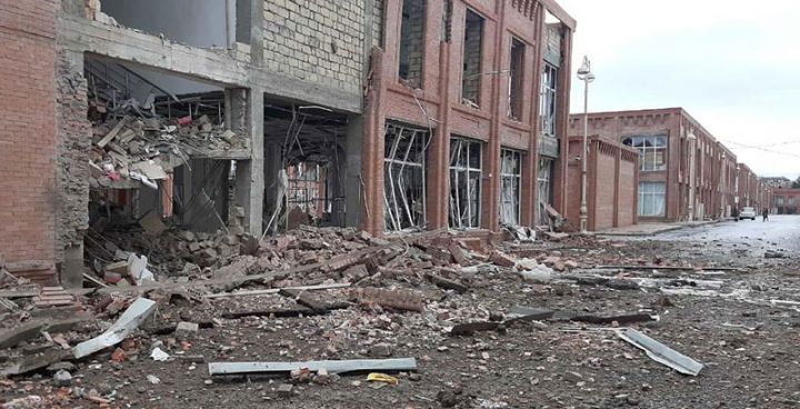 Gəncə şəhəri növbəti dəfə atəşə tutulur