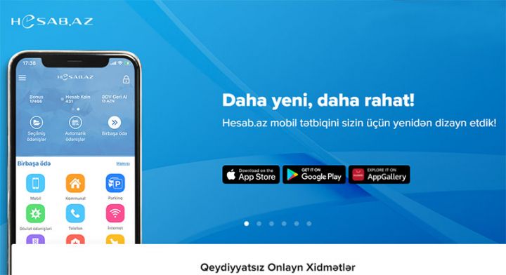 Hesab.az mobil tətbiqi artıq daha yeni, daha rahat və daha funksionaldır!
