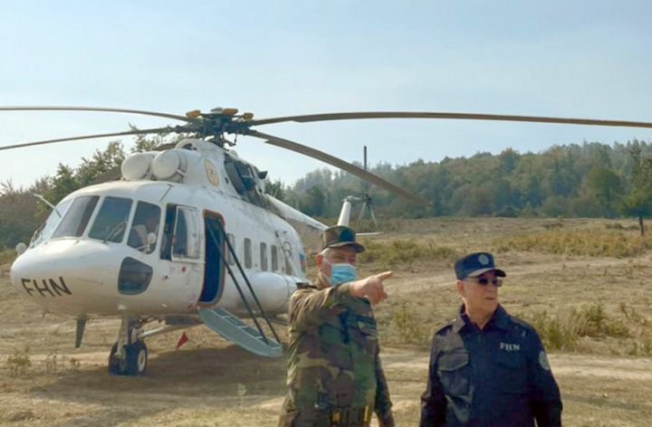 Kəmaləddin Heydərov Qəbələdə yanğın baş vermiş mürəkkəb relyefli dağlıq ərazilərə gedib