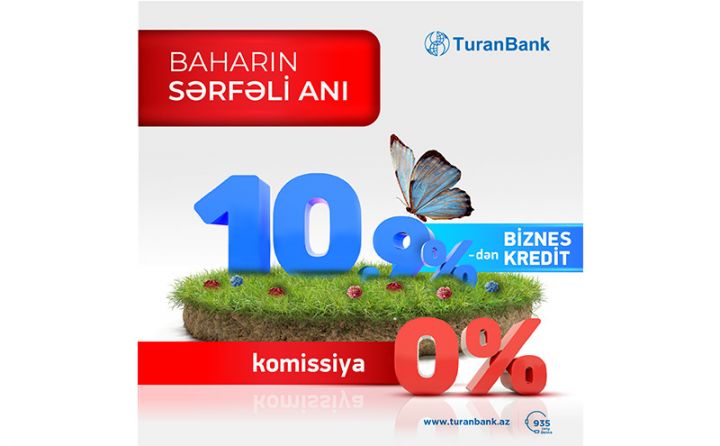 Sahibkarlara 10.9%-dən başlayan komissiyasız kredit!