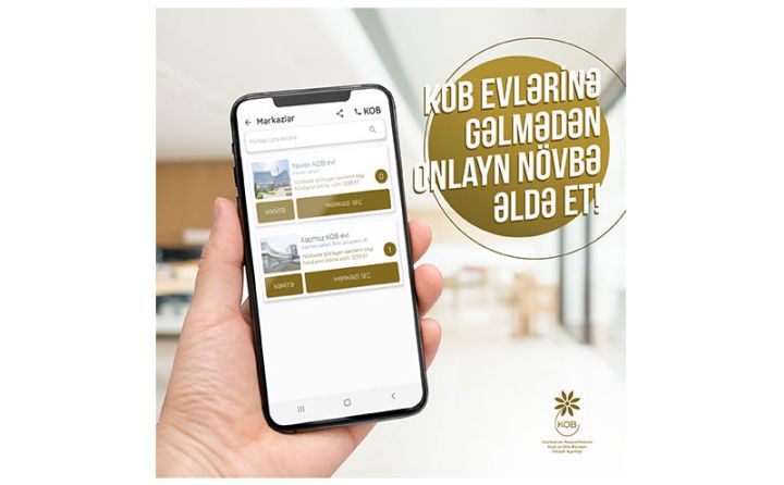 KOB evlərinə gəlmədən onlayn növbə əldə et