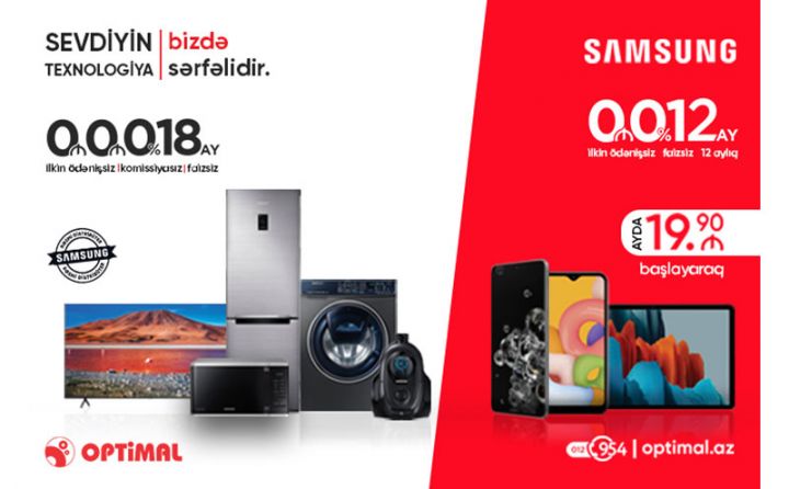 Smartfonlar ayda 19,91 manatdan, planşetlər isə 29 manatdan başlayan qiymətlərlə!