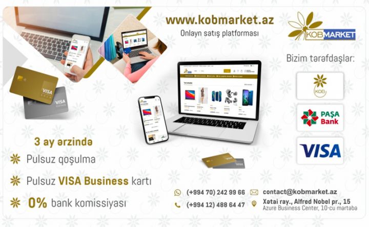 Kobmarket.az - Azərbaycan elektron ticarətində yeni layihə