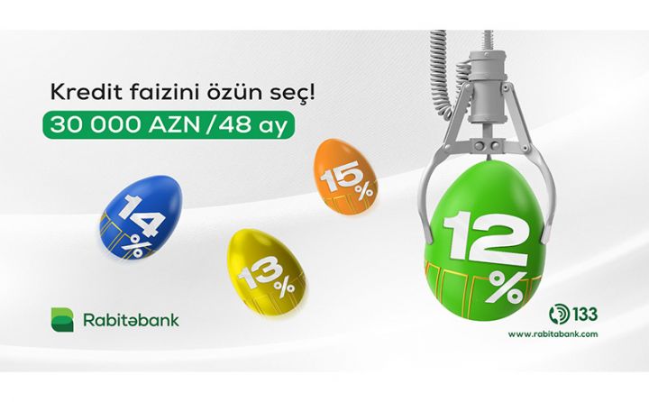 Kredit faizini özünüz seçsəydiniz, bu, hansı olardı? 12%, 13%, 14% ya 15%?