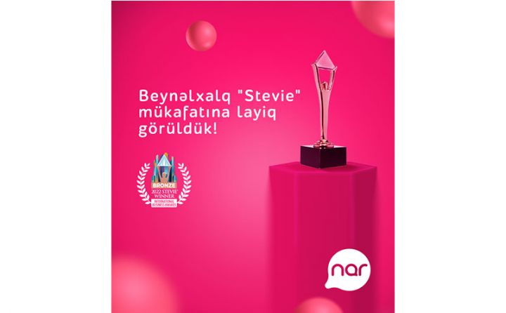 “Nar” nüfuzlu beynəlxalq mükafata layiq görüldü