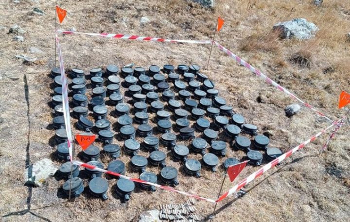 Laçın ərazisində erməni təxribatı zamanı basdırılan növbəti minalar zərərsizləşdirilib