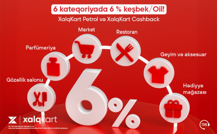 XalqKartla 6% keşbek!