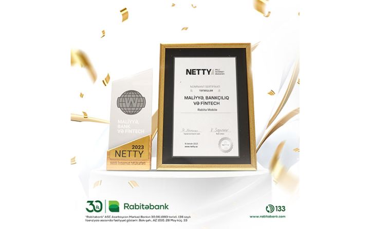 “Rabita Mobile” tətbiqi “NETTY 2023” mükafatına layiq görülüb