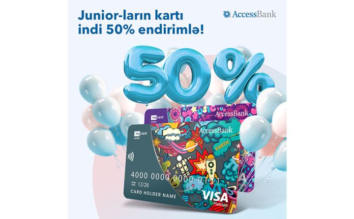Uşaqlar günündə uşaqlar üçün kart 50% endirimlə!