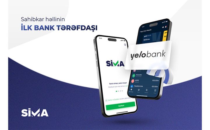 Sahibkarlar “Yelo” mobil tətbiqində maliyyə əməliyyatlarını SİMA ilə həyata keçirəcəklər