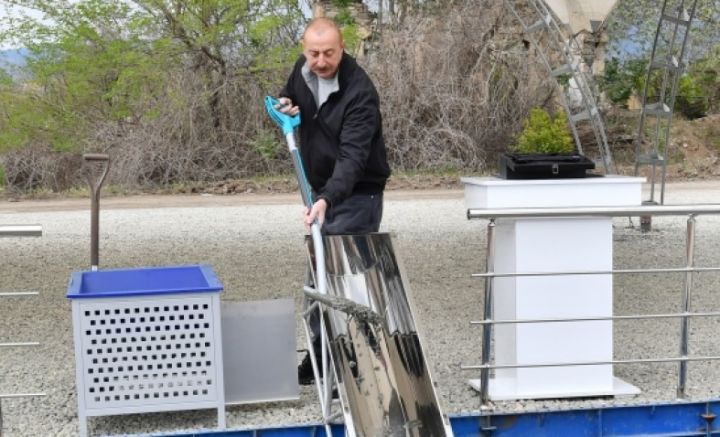 Prezident Laçın və Qubadlıya səfər edib -  ilk yaşayış məhəlləsinin və 3 kəndin təməli qoyuldu