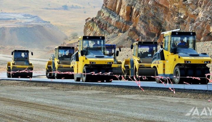 Şükürbəyli-Cəbrayıl-Hadrut avtomobil yolunun tikintisi yekunlaşır
