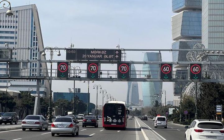 Bakıda avtomobil yollarında sürət həddi 30 km/saata endiriləcək