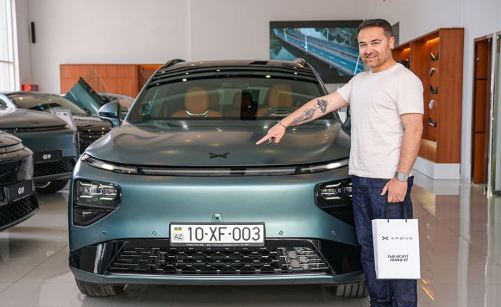 İlkin Həsəni yeni elektromobil aldı! - FOTO