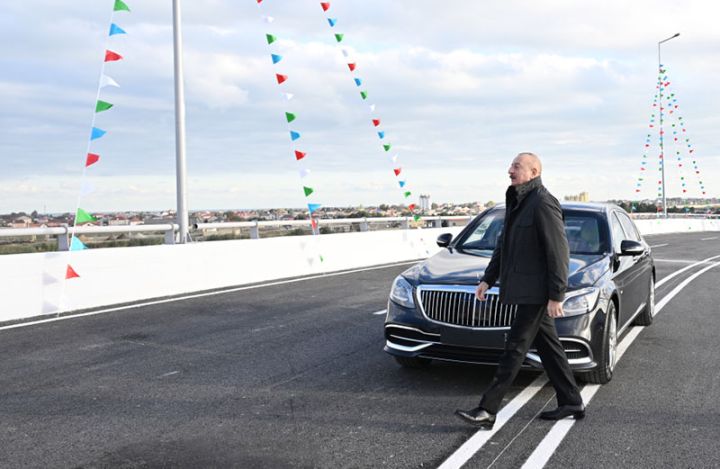 Böyükşor-Pirşağı yeni avtomobil yolu açıldı