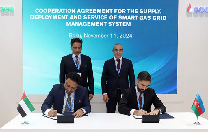SOCAR ilə “IntelliGrid” arasında Ağıllı Qaz Şəbəkəsinin İdarəetmə Sisteminin tətbiqinə dair Saziş imzalandı