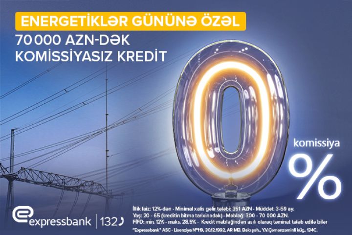 Energetiklərə özəl 70 000 manatadək kredit