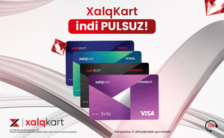 Keşbek və petrol qazandıran kart pulsuz oldu