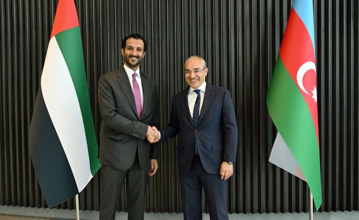 Nazir Mikayıl Cabbarov ərəb ölkəsinin iqtisadiyyat naziri ilə görüş keçirib