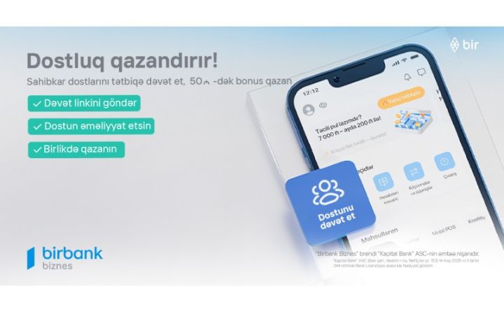Birbank Biznes-də dostluq qazandırır