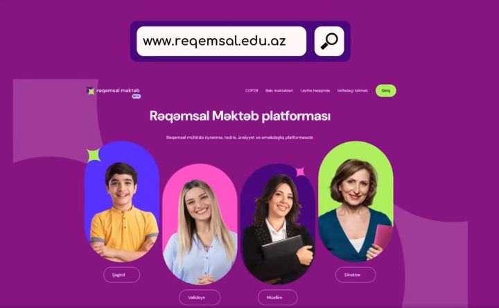 Rəqəmsal məktəb platforması istifadəyə verildi