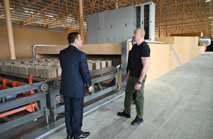 8,5 milyon manata tikilmiş Xocalı kərpic zavodunun açılışı olub