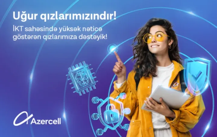 Azercell İT ixtisası üzrə ən yüksək nəticə göstərmiş tələbə qızları təbrik etdi
