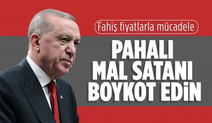 Ərdoğan əhalini məhsulları baha satanları boykot etməyə çağırıb