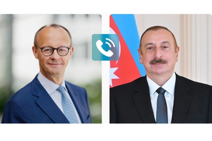 İlham Əliyevlə Almaniya Kansleri arasında telefon danışığı olub