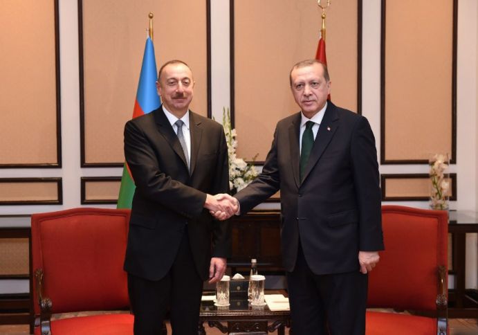 Əliyev və Ərdoğan görüşüb
