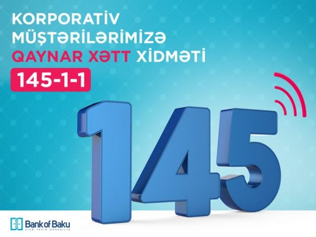 Bank of Baku-dan ÖZƏL xidmət!