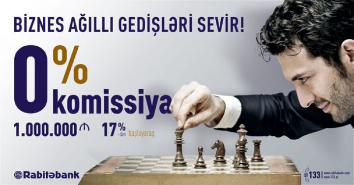 Biznes kreditləri 0% komissiya ilə, xərcləri də bank ödəyir