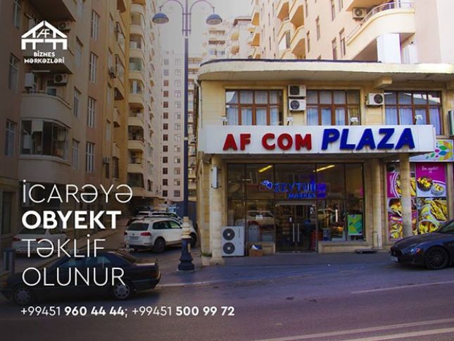 Şəhərin mərkəzində icarəyə obyektlər!