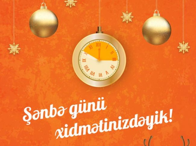 Unibank filiallarından 19-u  şənbə günü xidmətinizdədir