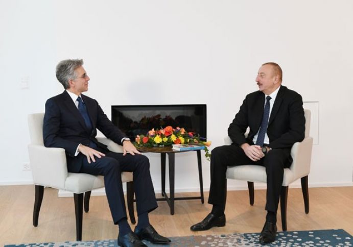 İlham Əliyev “SAP” şirkətinin baş icraçı direktoru ilə görüşüb