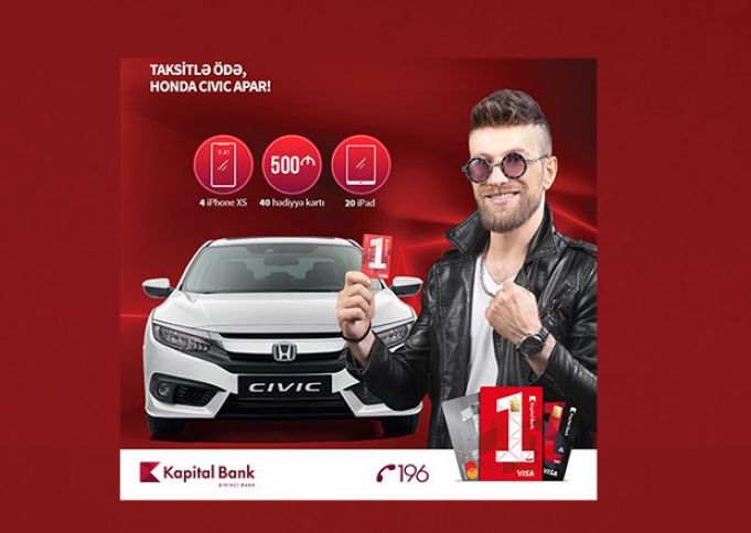 Taksitlə ödə, Honda Civic qazan!